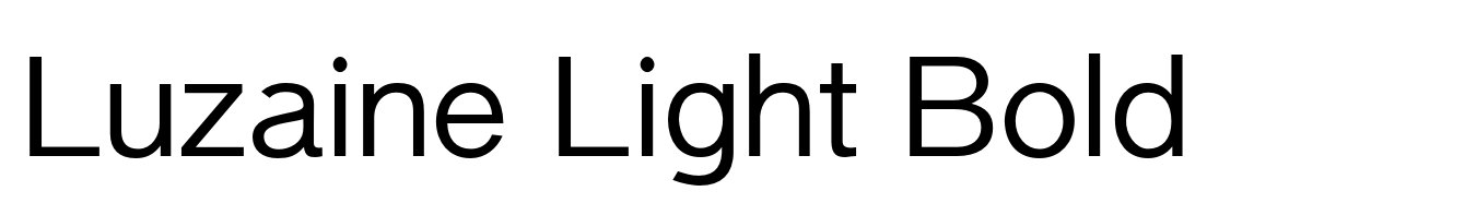 Luzaine Light Bold